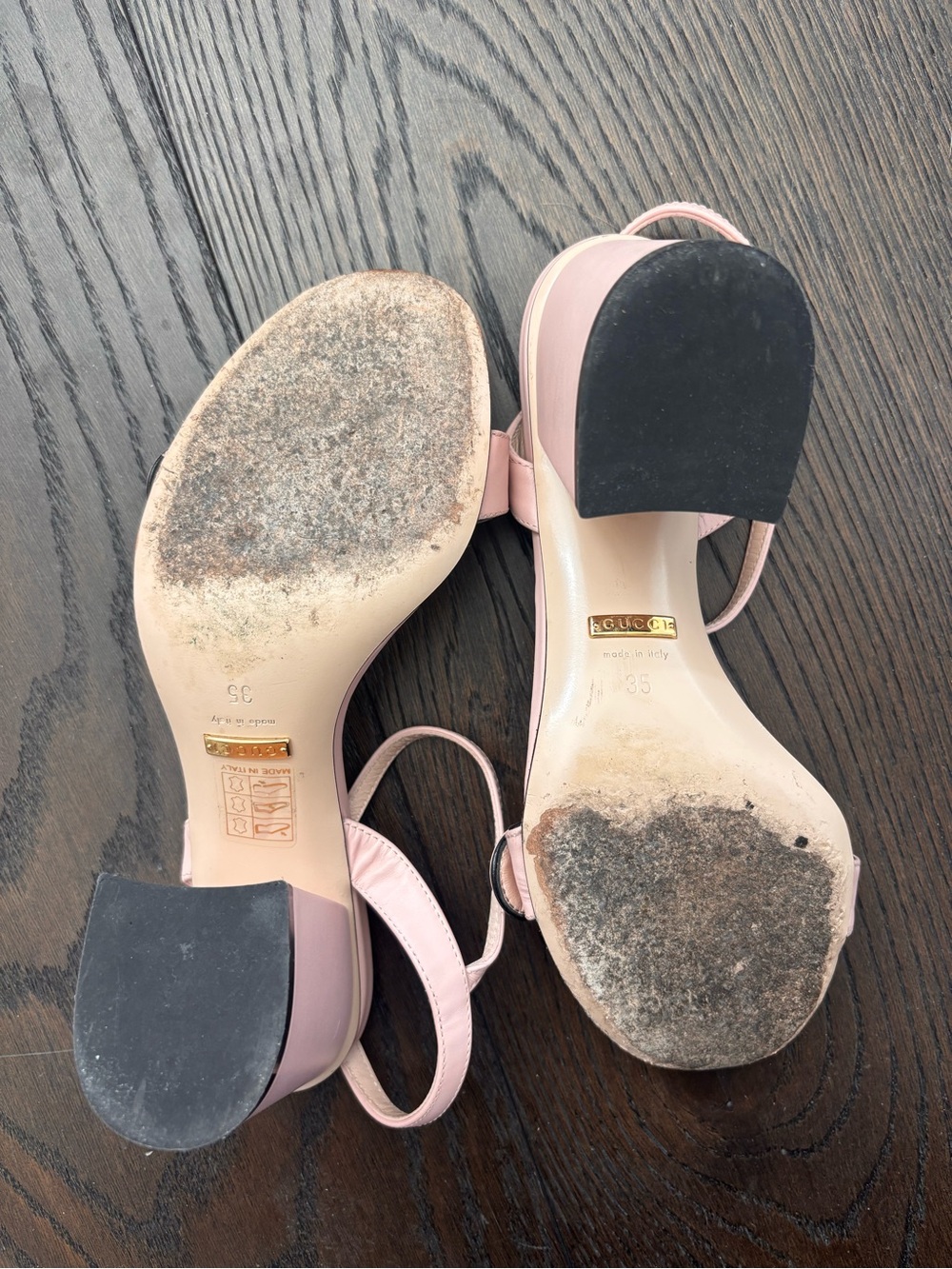 Gucci GG Marmont Block Heel (3” or 75mm) in Perfect Pink - Picture 6 of 7